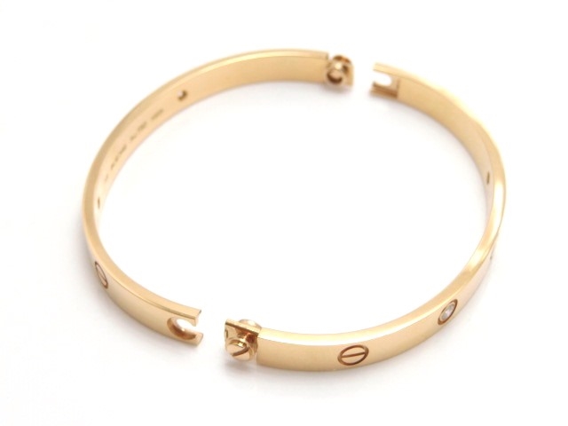 カルティエ Cartier ブレスレット LOVE ラブブレス ハーフダイヤ 4P  