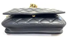 CHANEL シャネル　マトラッセ　チェーンウォレット　ブラック・GP金具　ラムスキン　AP0250【472】HA