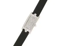 HARRY WINSTON　ハリーウィンストン　時計　アヴェニューCミニ・エリプティック Dベゼル　AVCQHM16WW052　クオーツ　WG　革　ホワイトシェル文字盤　女性用　【434】
