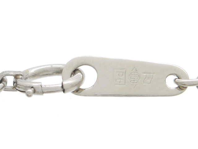 JEWELRY　貴金属・宝石　ネックレス　PT850　プラチナ　ダイヤモンド　5.4g　一粒ダイヤ（2120500280578）【200】