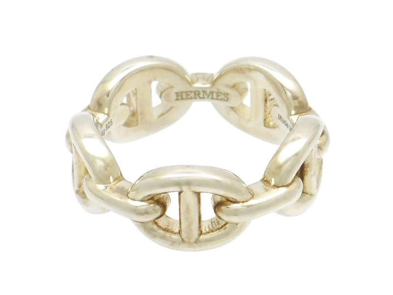 HERMES エルメス シェーヌダンクルアンシェネ リング 指輪 SV シルバー