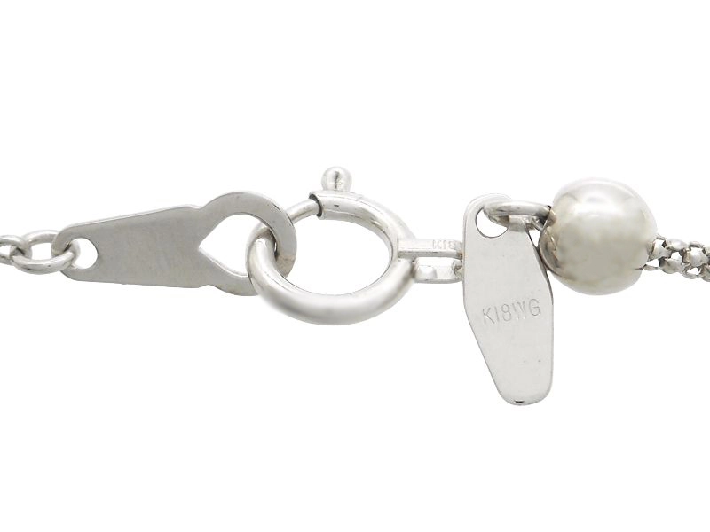 JEWELRY　貴金属・宝石　ネックレス　K18　ホワイトゴールド　ダイヤモンド　0.33ct　9.9g