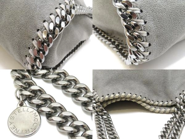 STELLA MCCARTNEY ステラマッカートニー ファラベラ ミニトートバッグ グレー/SV フェイクスエード 371223W9132【430】2148103685439