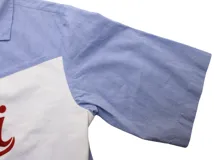 GUCCI グッチ ロゴシャツ メンズ12 ホワイト ライトブルー コットン 638079 2148103895555 【200】