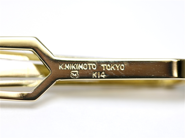 MIKIMOTO ミキモト ネクタイピン K14イエローゴルド パール 6.4g【430