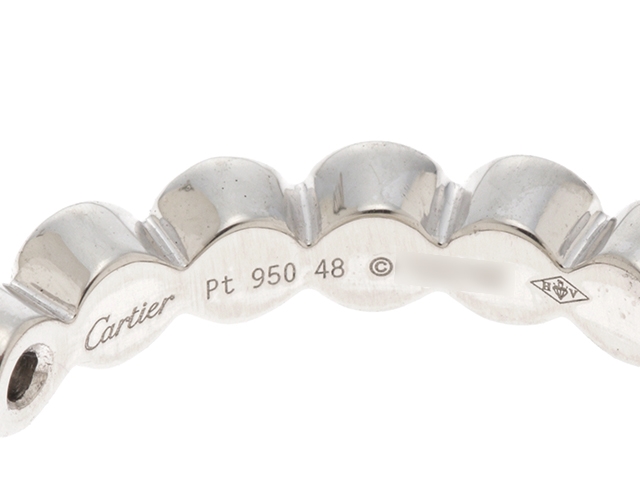 Cartier カルティエ 18金 プラチナ ダイアモンドフルエタニティ