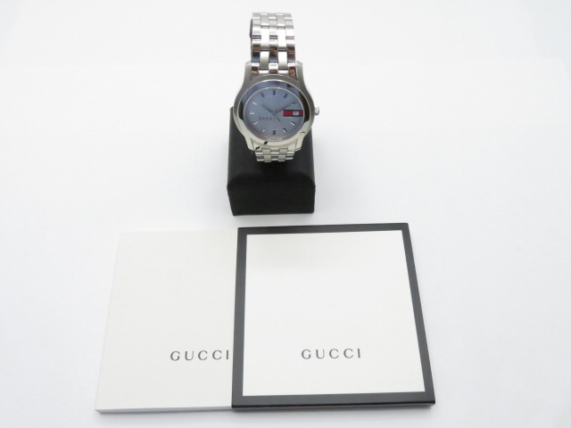 GUCCI グッチ 時計 オートマチック 5500 ステンレススチール シルバー