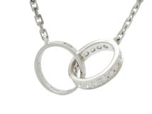 Cartier　カルティエ　ベビーラブネックレス　ダイヤモンド　WG　ホワイトゴールド　セミパヴェ　7.0g　B7013700【200】