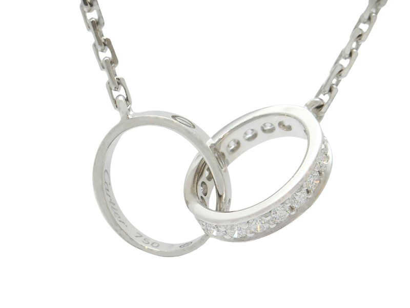 Cartier カルティエ ベビーラブネックレス ダイヤモンド WG ホワイト