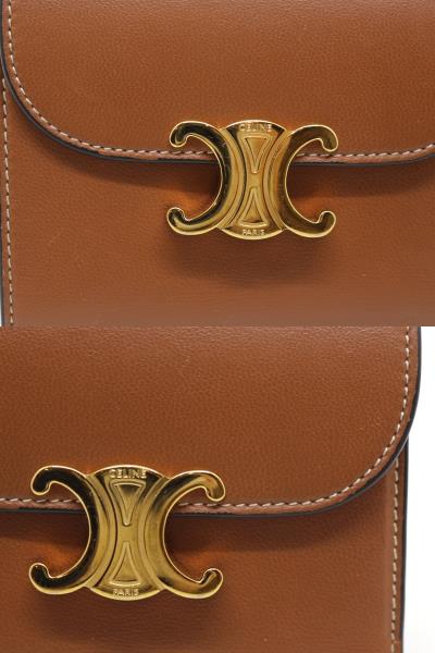 CELINE セリーヌ 財布 トリオンフ スモールフラップウォレット