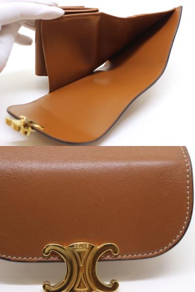 CELINE セリーヌ 財布 トリオンフ スモールフラップウォレット CELINE セリーヌ 財布 トリオンフ スモールフラップウォレット
