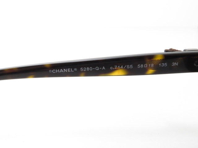 CHANEL シャネル サングラス プラスチック ブラウン 5280-Q-A CHANEL シャネル サングラス プラスチック ブラウン 5280-Q-A