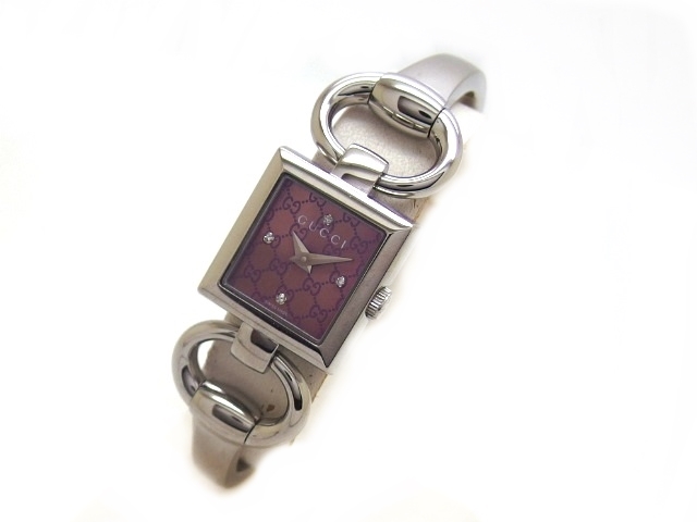 1円～ 美品 本物 人気 GUCCI グッチ 120 トルナヴォーニ ダイヤ