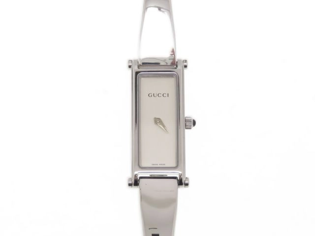 GUCCI 1500L グッチ バングル シルバー レディース腕時計 稼働品 稼働品☆ GUCCIグッチ 1500L バングルウォッチ シルバー 美品