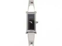GUCCI グッチ 1500L クォーツ レディース腕時計 ブラック文字盤