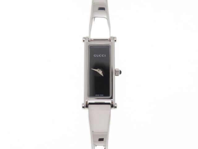 GUCCI グッチ 1500L クォーツ レディース腕時計 ブラック文字盤