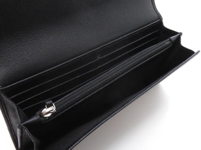 CHANEL シャネル ZIP長財布 バタフライカメリア カーフ ブラック