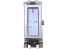 GUCCI グッチ 腕時計 110 SS ピンクシェル クォーツ レディース