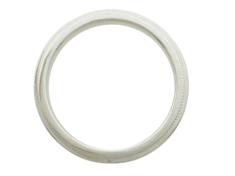 希少サイズ 美品 ティファニー リング ミルグレイン プラチナ 約15.5号 TIFFANY&Co.（ティファニー） ミルグレイン リング 指輪 19号 Pt950