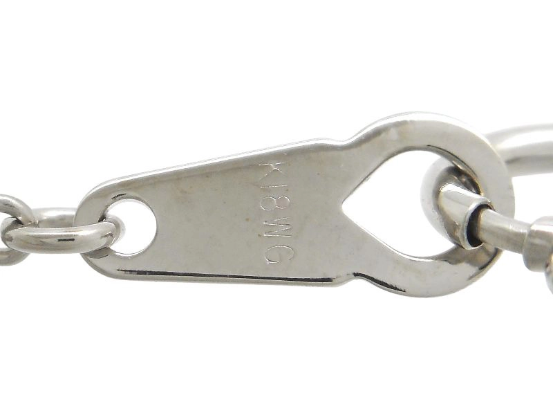 JEWELRY　貴金属・宝石　ネックレス　K18　ホワイトゴールド　ダイヤモンド　0.33ct　9.9g