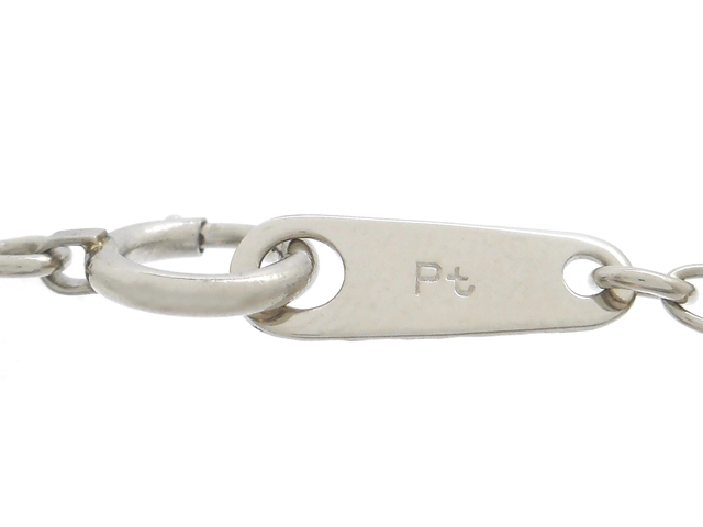 JEWELRY　貴金属・宝石　ネックレス　PT850　プラチナ　ダイヤモンド　5.4g　一粒ダイヤ（2120500280578）【200】