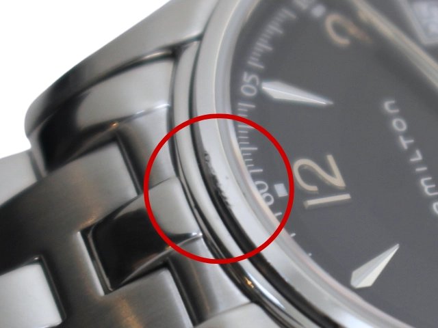 HAMILTON ハミルトン 腕時計 ジャズマスタージェント SS ブラック H324111 クォーツ メンズ 2141000358833 【200】