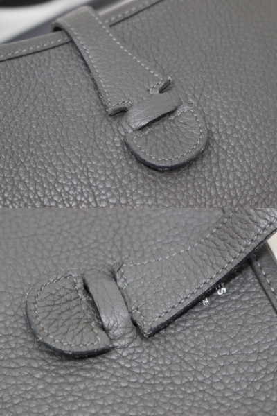 HERMES エルメス エヴリン3PM グラファイト シルバー金具 トリヨンクレマンス □L刻印 2008年頃製 2148103339028 【200】 image number 10