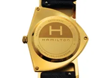 HAMILTON ハミルトン 腕時計 ベンチュラ ブルー GP/革 H243010 クォーツ レディース 2148103913037 【200】