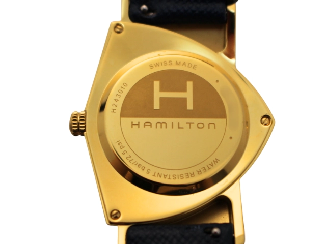 HAMILTON ハミルトン 腕時計 ベンチュラ ブルー GP/革 H243010 クォーツ レディース 2148103913037 【200】