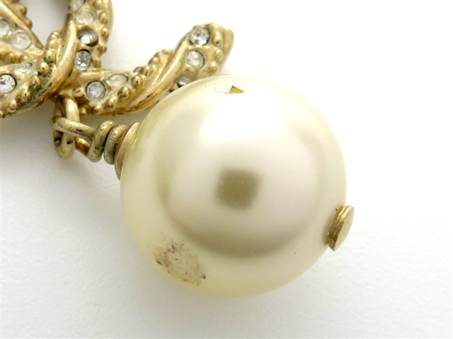 CHANEL シャネル ココマーク フェイクパール ネックレス GP