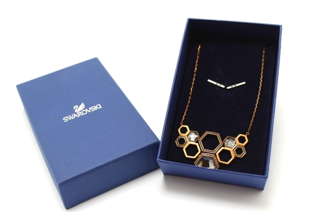 SWAROVSKI スワロフスキー ネックレス ゴールドメッキ GP ライン
