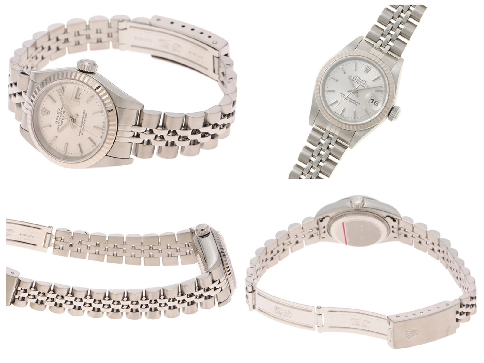 ROLEX　ロレックス　F番　デイトジャスト　79174　ステンレス/ホワイトゴールド　SS/WG　シルバー　レディース　自動巻き【432】2148103882524