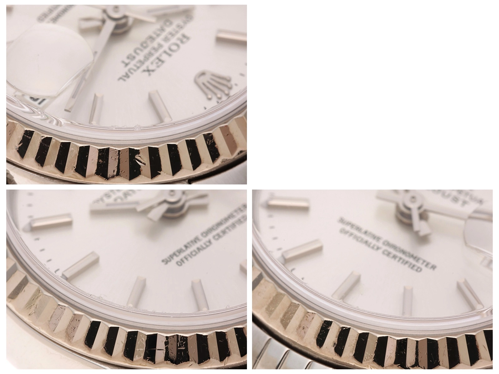 ROLEX　ロレックス　F番　デイトジャスト　79174　ステンレス/ホワイトゴールド　SS/WG　シルバー　レディース　自動巻き【432】2148103882524