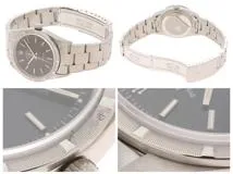 ROLEX　ロレックス　T番　エアキング　14010　ステンレス　SS　ブラック　メンズ　自動巻き【432】2148103793080
