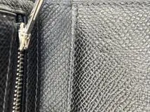 HERMES　エルメス　小物　三つ折り財布　ベアン　コンビネタッチ　ブラック・SV金具　ヴォーエプソン・アリゲーター　D刻印・2019年頃製造　箱付き　【472】HA