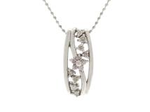 JEWELRY　貴金属・宝石　ダイヤモンドネックレス　K18　ホワイトゴールド　ダイヤモンド　0.18ct　4.1g