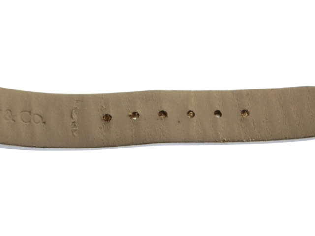 TIFFANY&CO ティファニー 腕時計 アトラス SS/革 ホワイト Z1300.11.11A20A71 クォーツ レディース 2143100503854 【200】