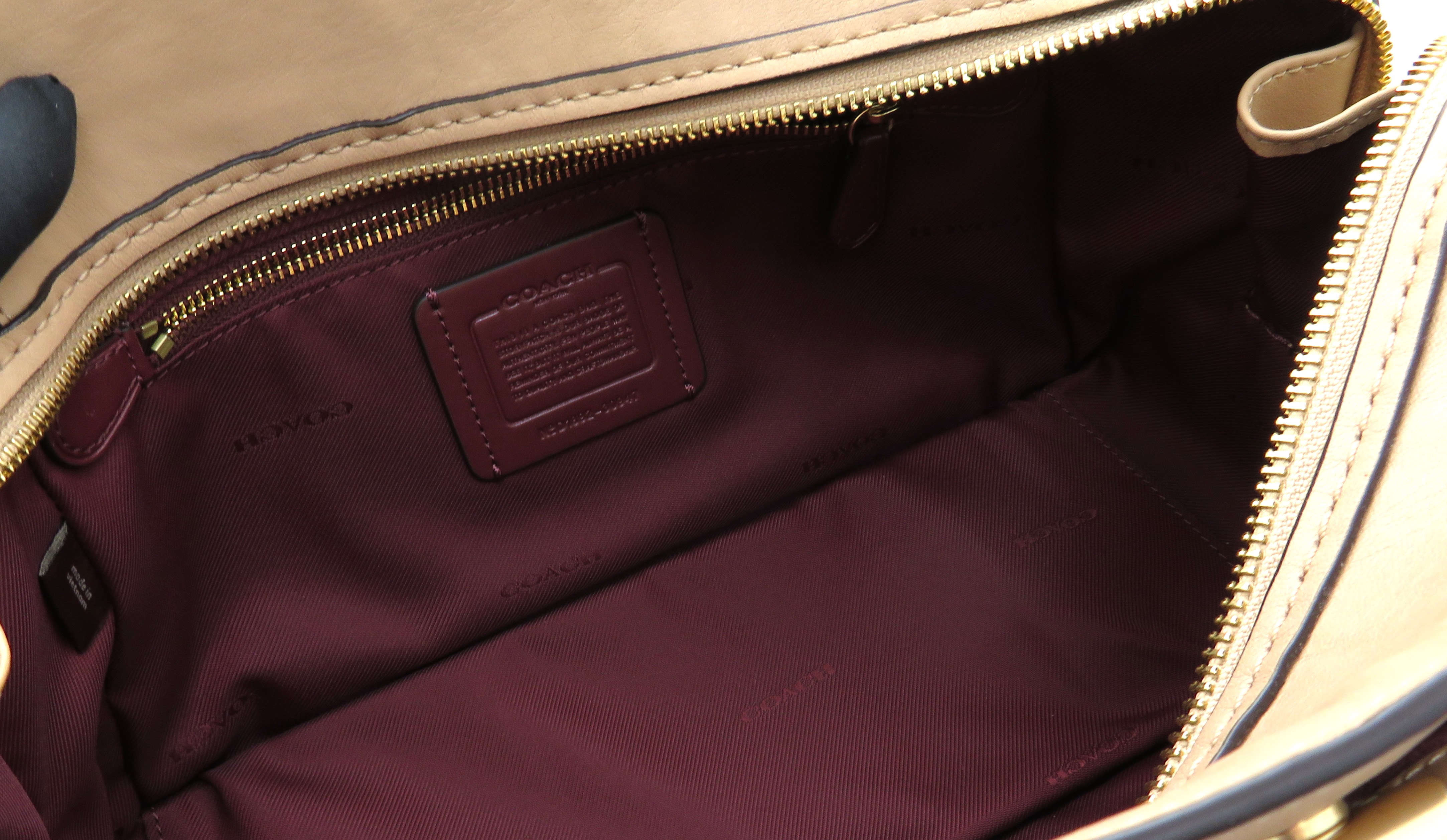 COACH コーチ ドリーマー 2wayショルダーバッグ カーフ ベージュ
