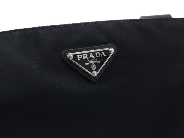 PRADA プラダ ショルダーバッグ ナイロン レザー ブラック VA0251