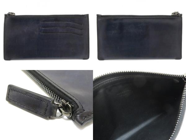 Berluti ベルルッティ カリグラフィ二つ折り長財布 ブルー
