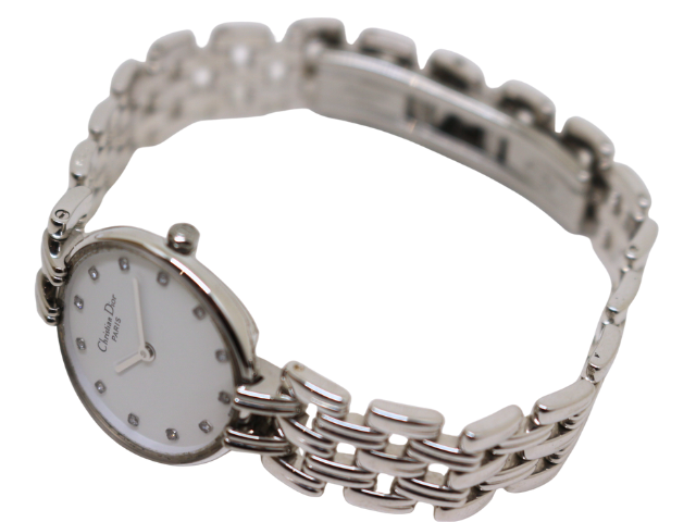 Dior ディオール 腕時計 バギラ SS ホワイト/12ポイントダイヤ D44-120