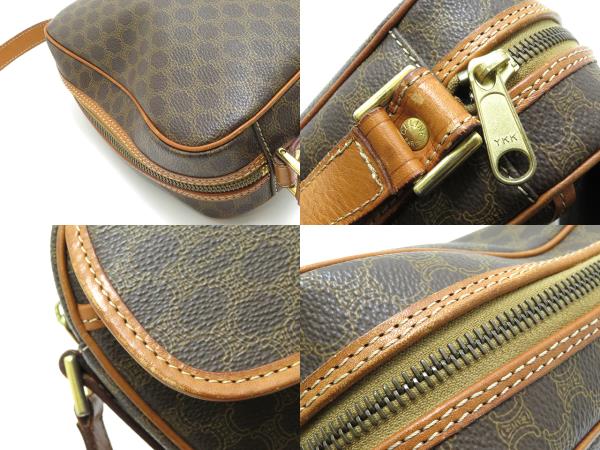 CELINE セリーヌ マカダム柄 ワンショルダー ブラウン PVC CELINE セリーヌ マカダム柄 ワンショルダー ブラウン PVC