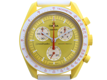 swatch スウォッチ 腕時計 MoonSwatch MISSON TO THE SUN オメガコラボ バイオセラミック/ナイロン イエロー SO33J100 クォーツ メンズ  2148103963841 【200】