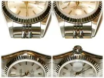 ROLEX　ロレックス　F番　デイトジャスト　79174　ステンレス/ホワイトゴールド　SS/WG　シルバー　レディース　自動巻き【432】2148103882524