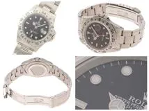 ROLEX　ロレックス　ギャラ有　A番　エクスプローラーⅡ　16570　ステンレス　SS　ブラック　メンズ　自動巻き【432】2143300222111