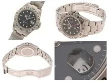 ROLEX　ロレックス　ギャラ有　D番　エクスプローラーⅡ　16570　ステンレス　SS　ブラック　メンズ　自動巻き【432】2148103784057