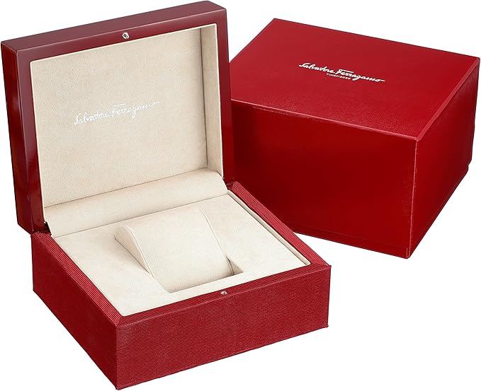 Salvatore Ferragamo フェラガモ 腕時計 ガンチーニ SF43 金メッ/レザー ホワイト文字盤 クオーツ【472】EY