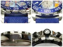 TAG HEUER　タグ・ホイヤー　フォーミュラ1 クロノグラフ　CAZ101N.FC8243　ステンレス/カワ　SS/革　ブルー　メンズ　クォーツ【432】2148103673566