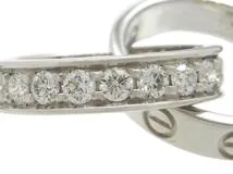 Cartier　カルティエ　ベビーラブネックレス　ダイヤモンド　WG　ホワイトゴールド　セミパヴェ　7.0g　B7013700【200】