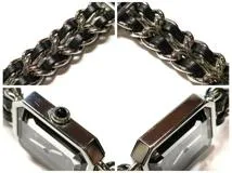 CHANEL　シャネル　プルミエールM　H0451　ステンレス/カワ　SS/革　ブラック　レディース　クオーツ【432】2148103815614
